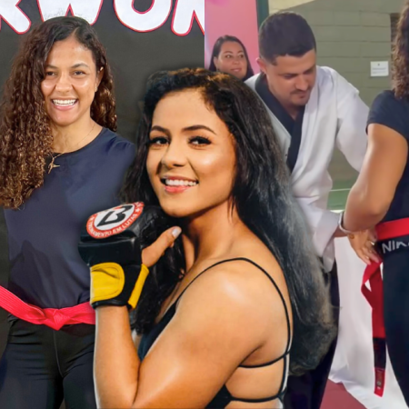 Brazilian UFC Star Natalia Silva Earns Red Belt in Taekwondo