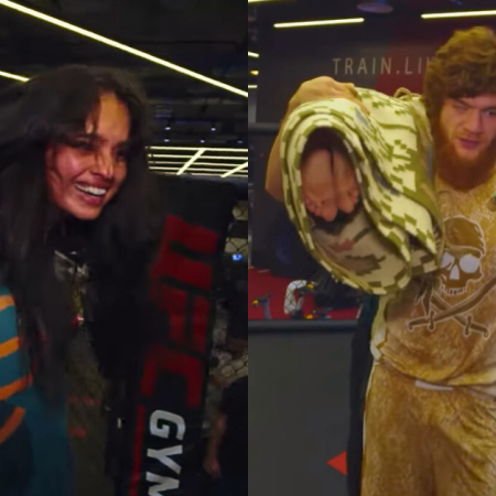 Nina Marie Daniele Gets Knocked Out and Carried Away By UFC Star Shara Magomedov