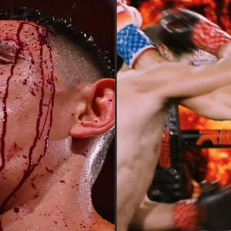 Watch: Bloodied Muay Thai fighter Unable to Continue After Slicing Elbow
